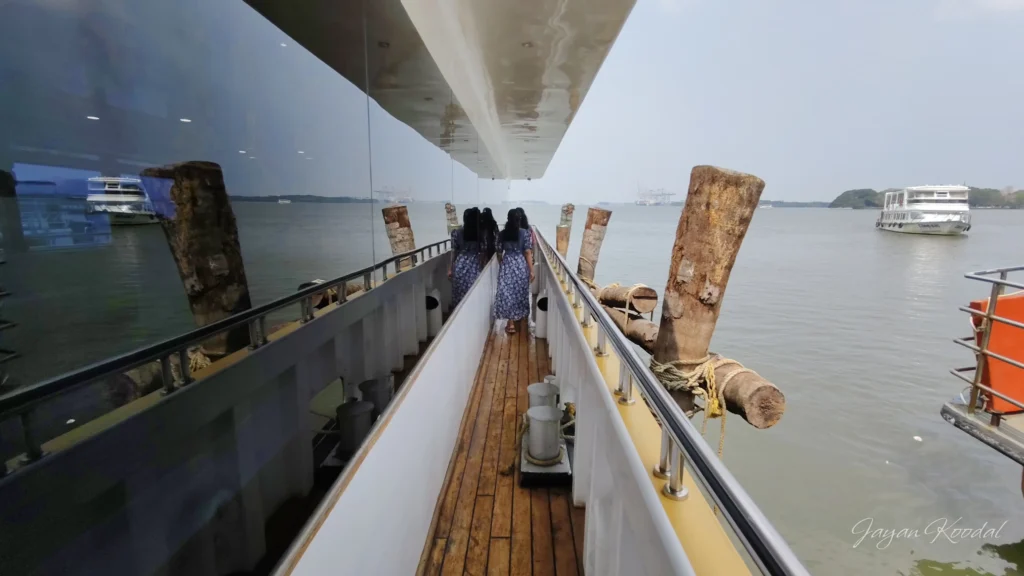Ship deck at marine drive kochi