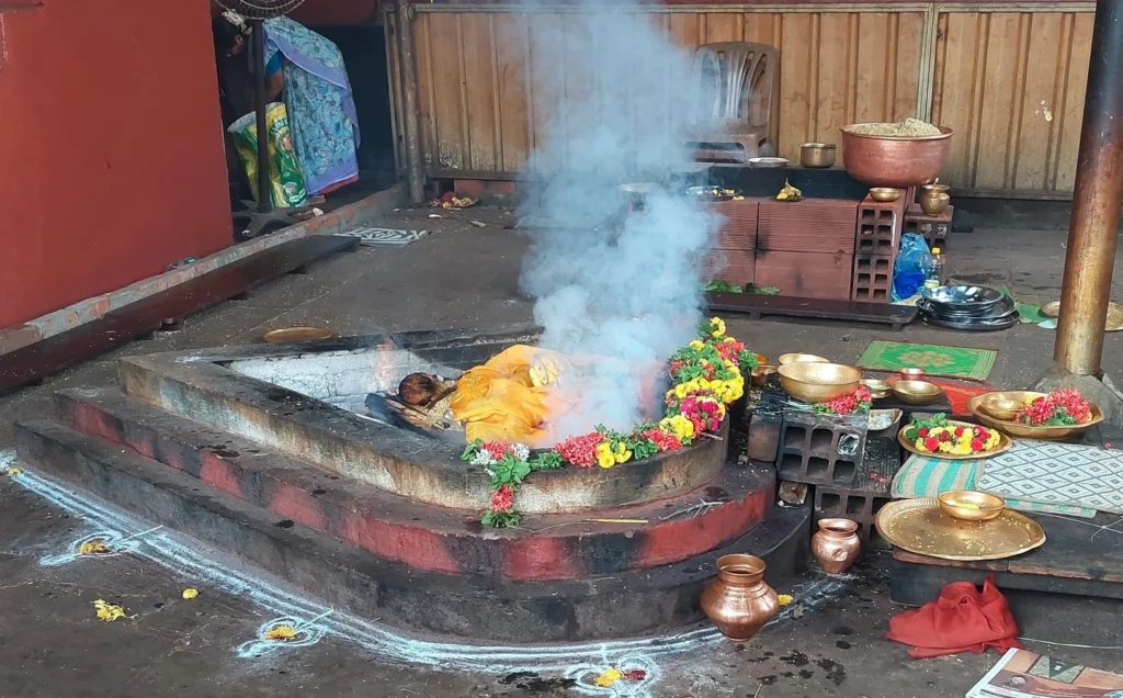 Mookambika temple homam