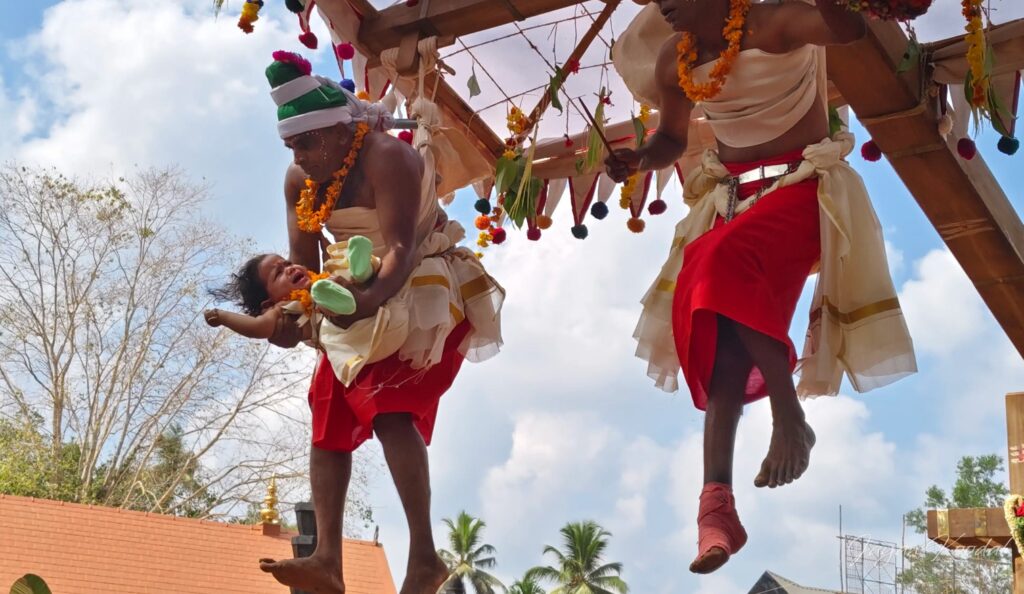 pilla thookkam temple rutual